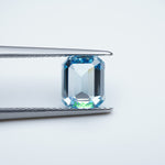 Load image into Gallery viewer, Emerald lab grown blue diamond
