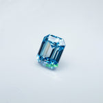 Load image into Gallery viewer, Emerald lab grown blue diamond
