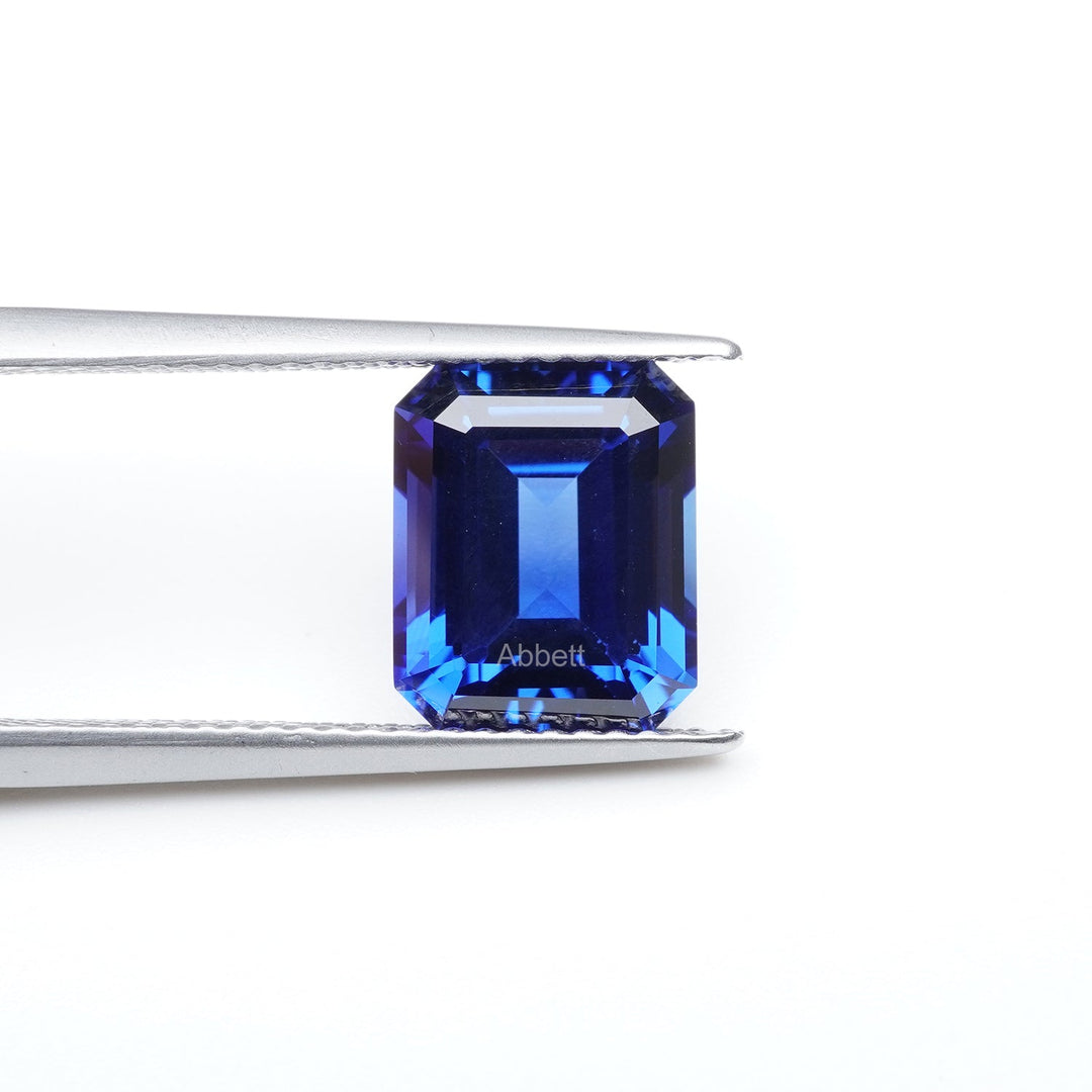 Emerald lab grown blue sapphire