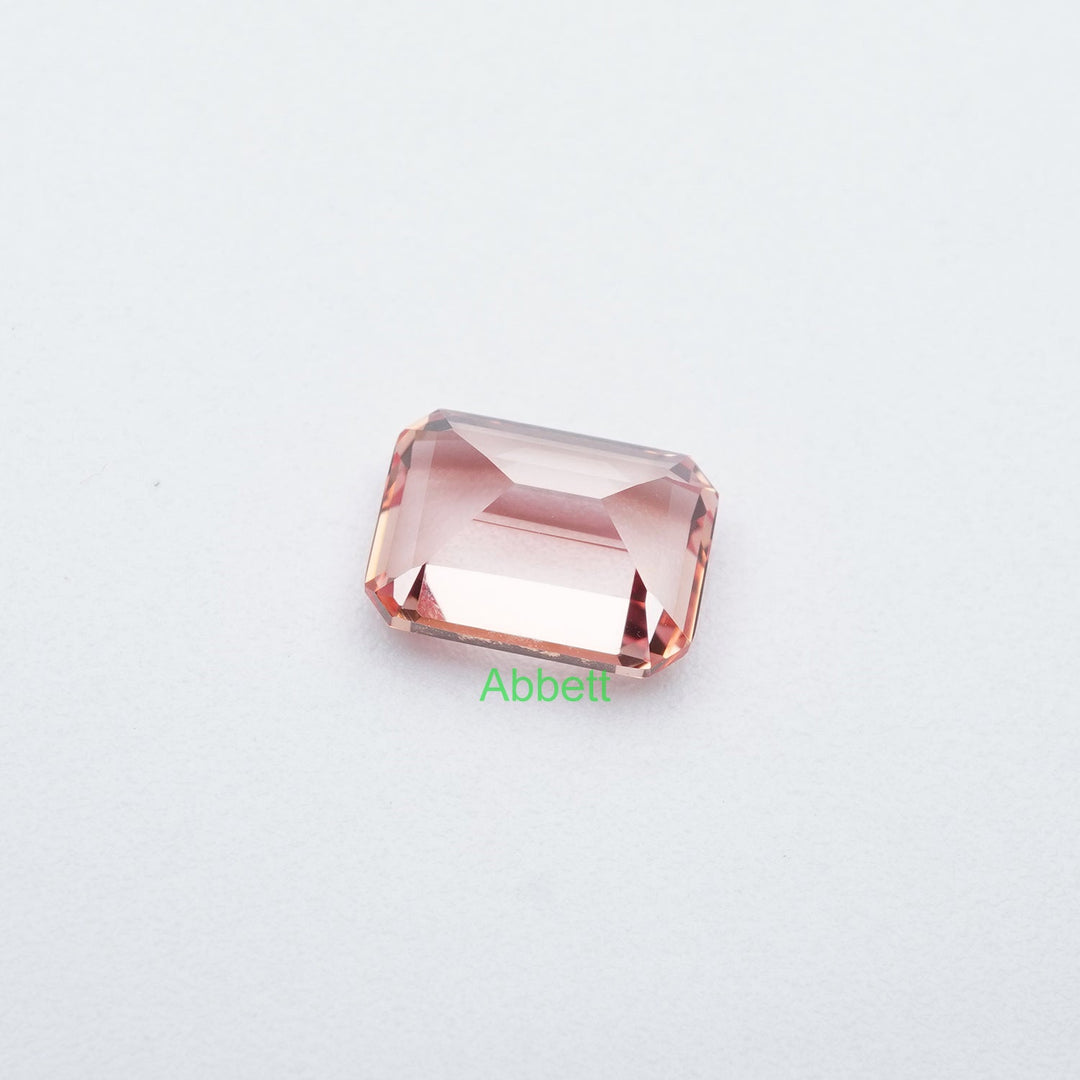 Emerald lab grown champagne sapphire