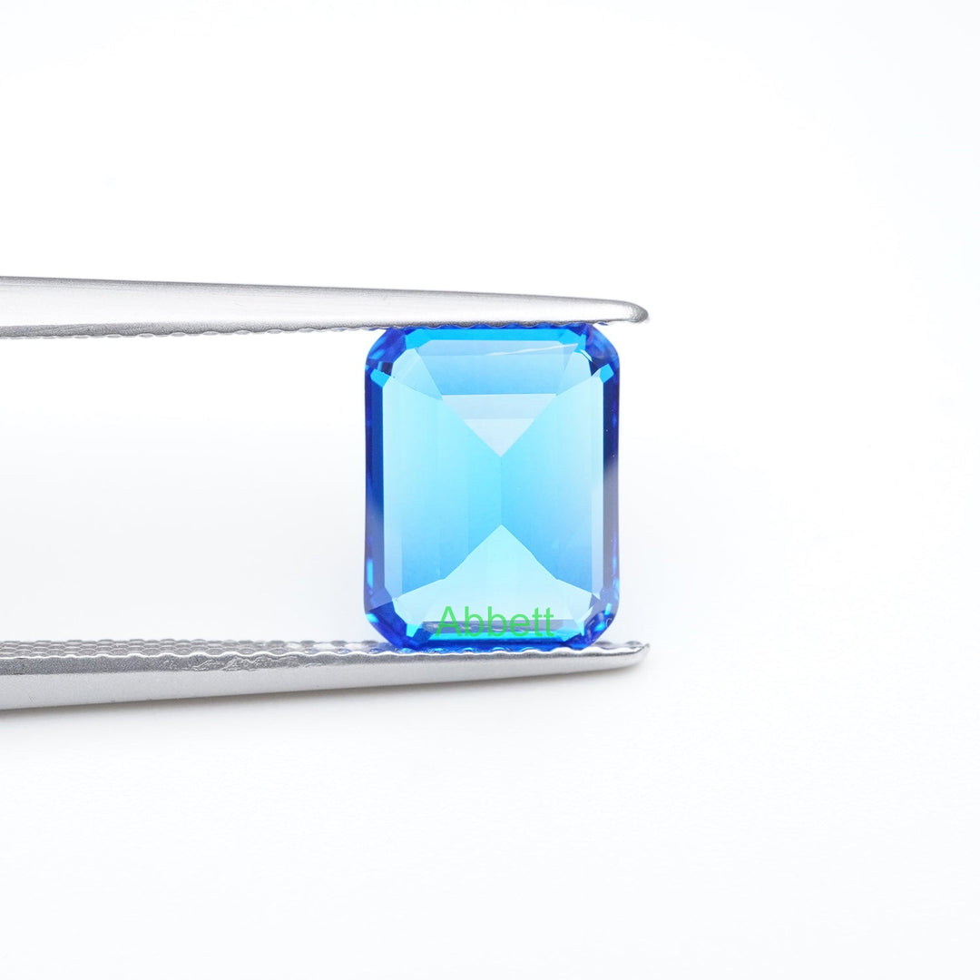 Emerald lab grown cobalt spinel