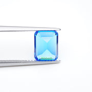 Emerald lab grown cobalt spinel