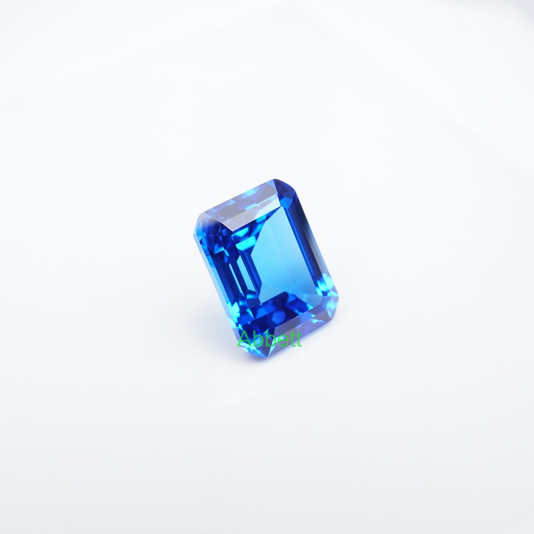 Emerald lab grown cobalt spinel