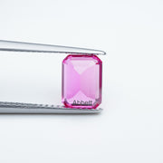 Emerald lab grown hot pink sapphire