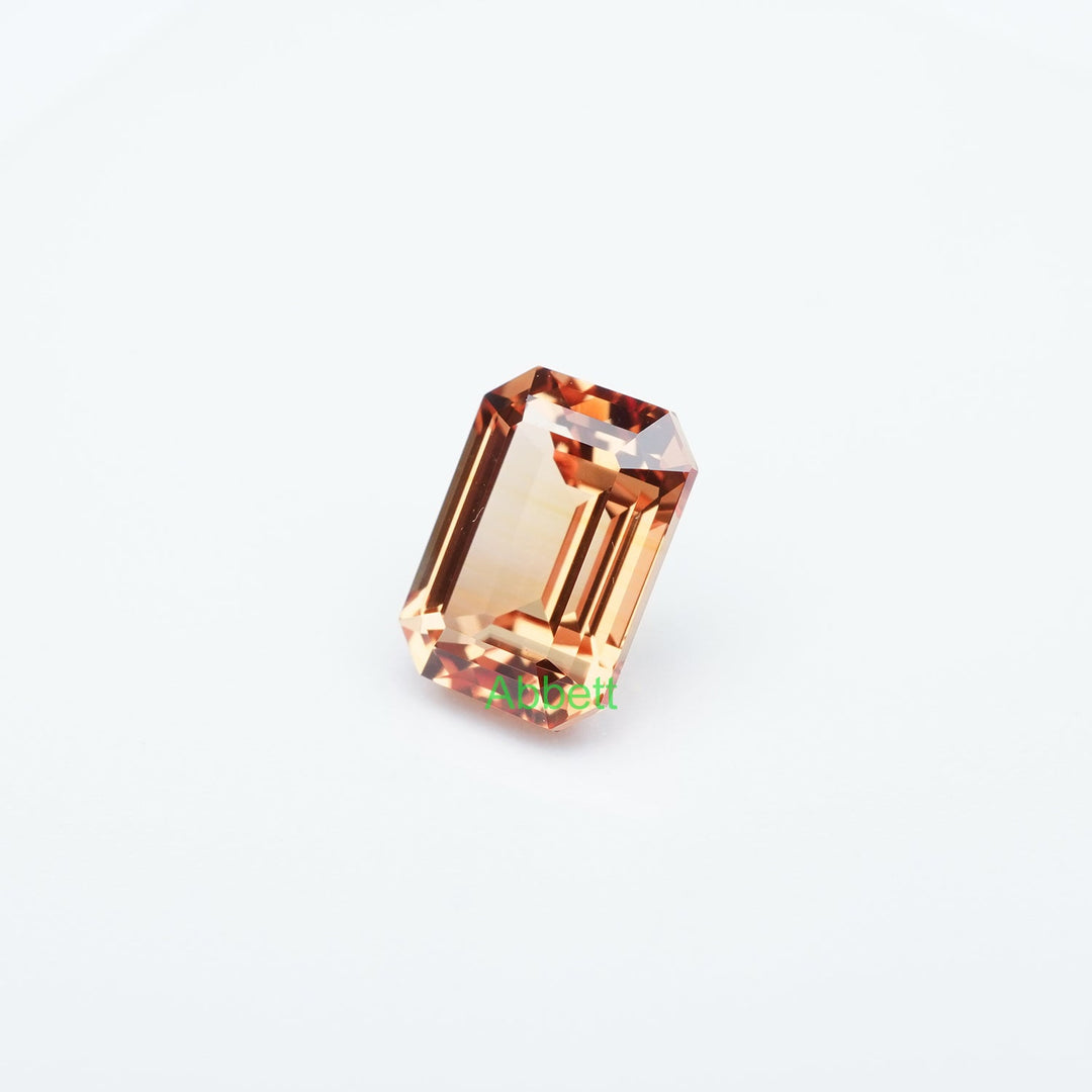 Emerald lab grown orange sapphire