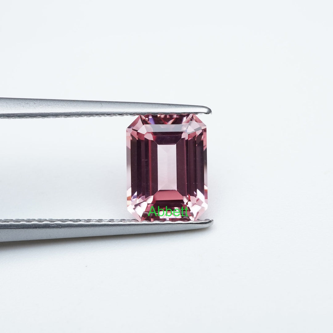 Emerald lab grown padparadscha sapphire