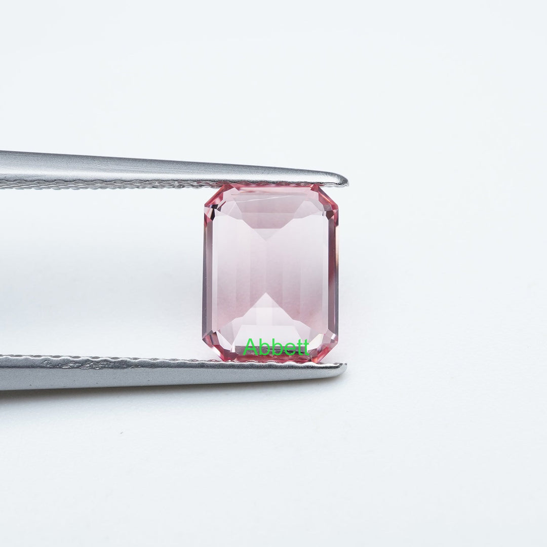 Emerald lab grown padparadscha sapphire