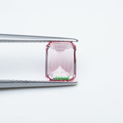 Emerald lab grown padparadscha sapphire