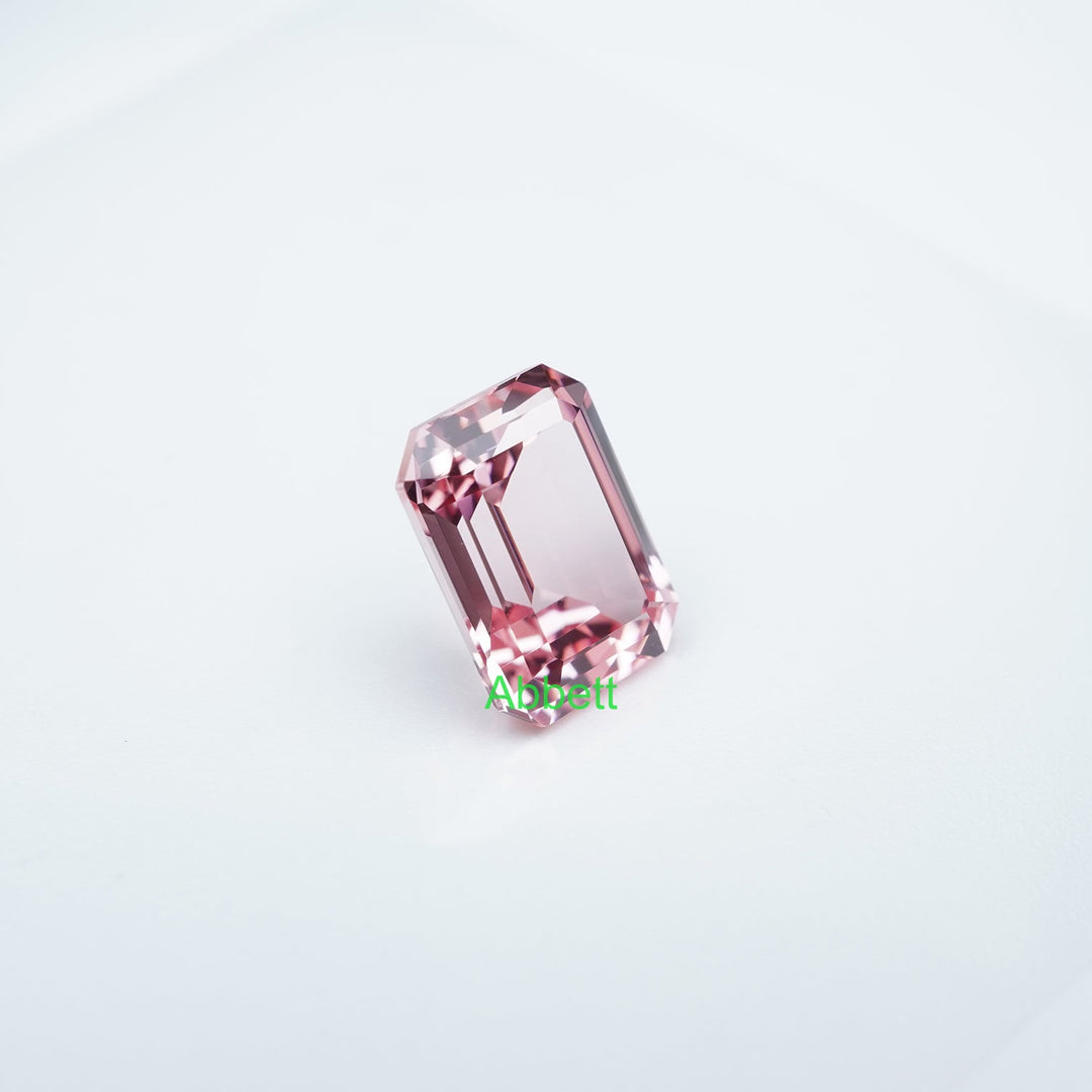 Emerald lab grown padparadscha sapphire