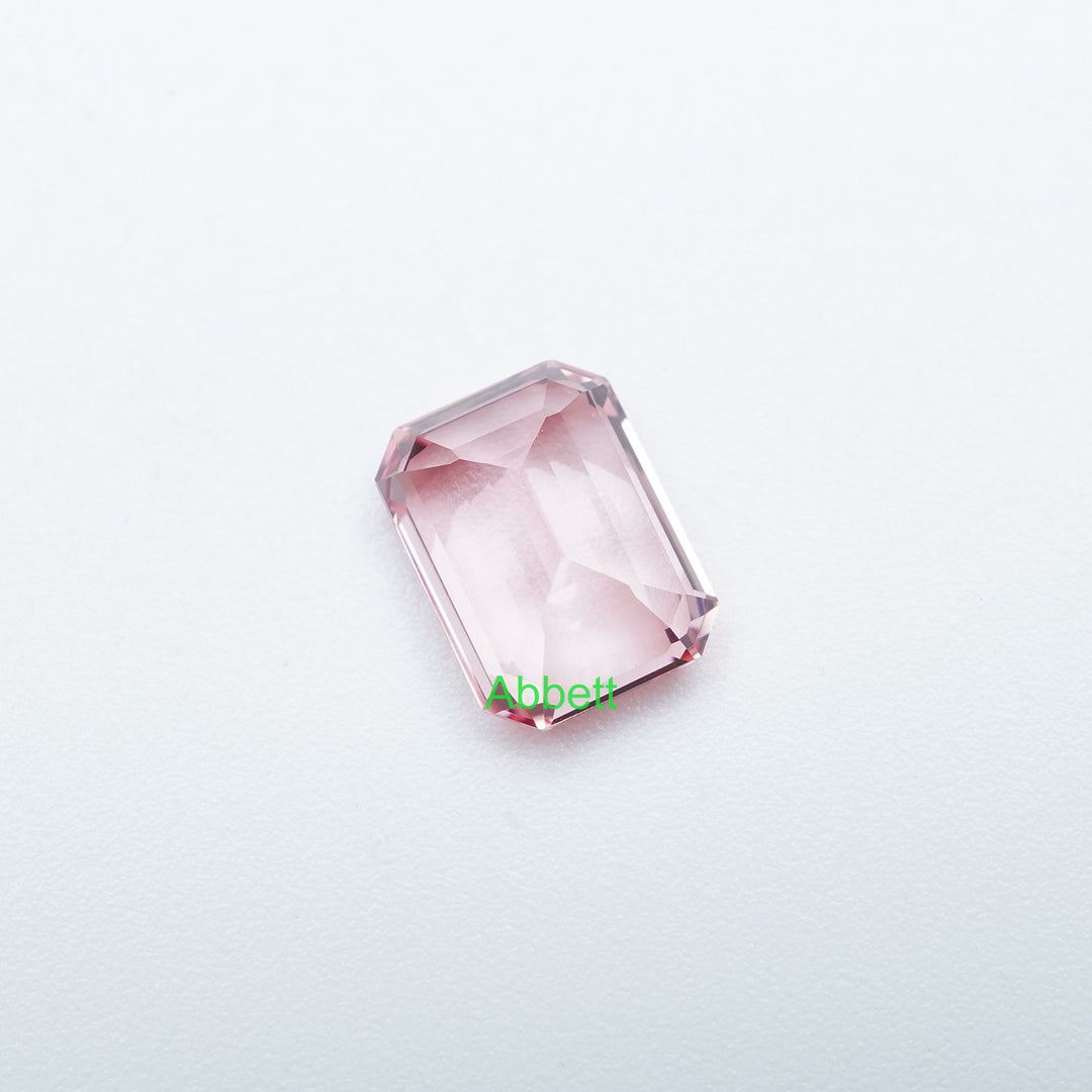 Emerald lab grown padparadscha sapphire