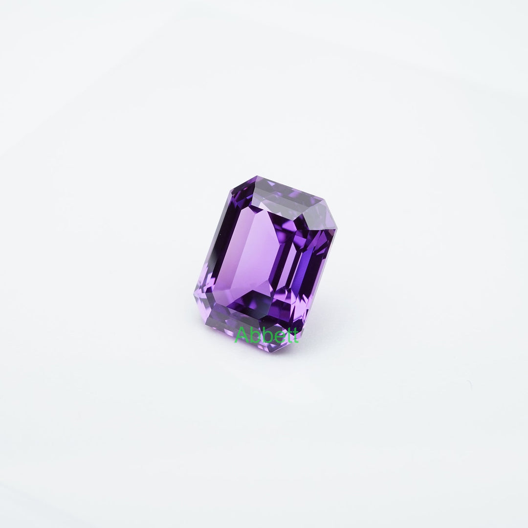 Emerald lab grown purple sapphire