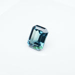 Load image into Gallery viewer, Emerald lab grown teal sapphire
