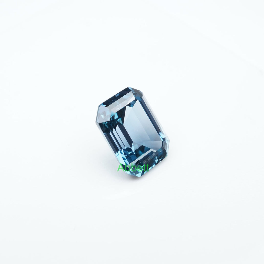 Emerald lab grown teal sapphire