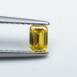Load image into Gallery viewer, Emerald lab grown yellow diamond
