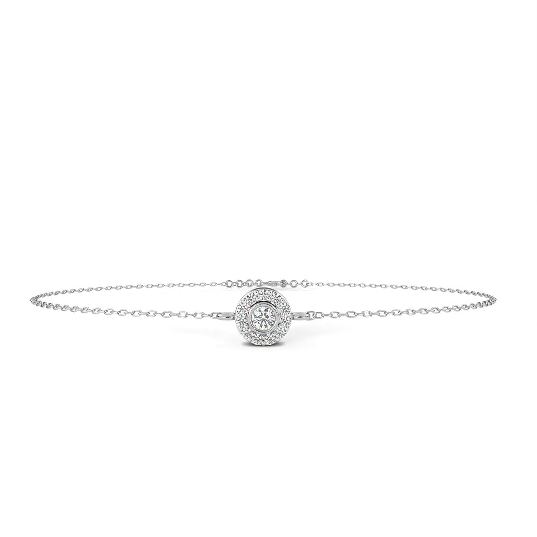 Round Fashion Halo Bracelet HAFA1428