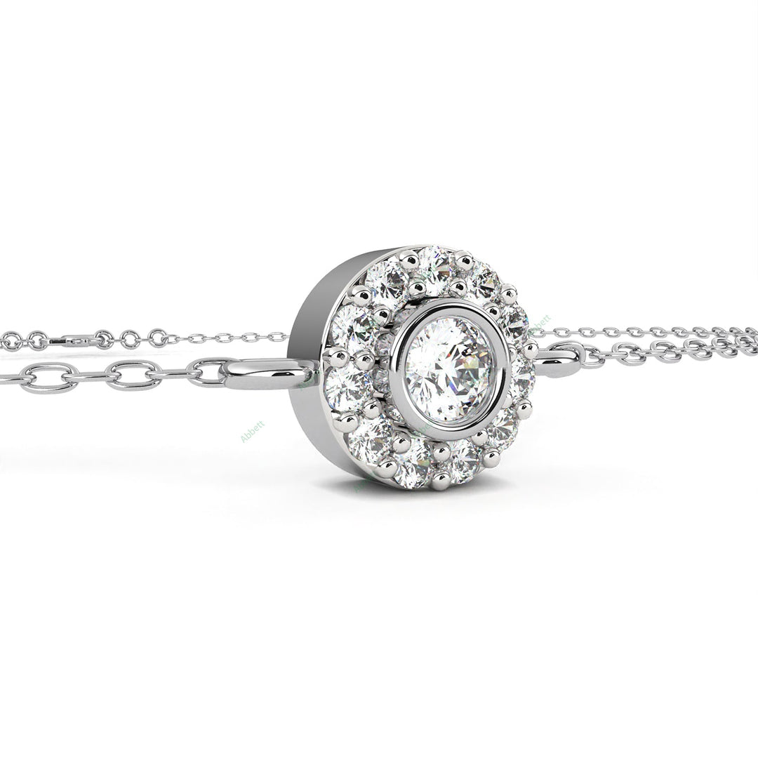 Round Fashion Halo Bracelet HAFA1428