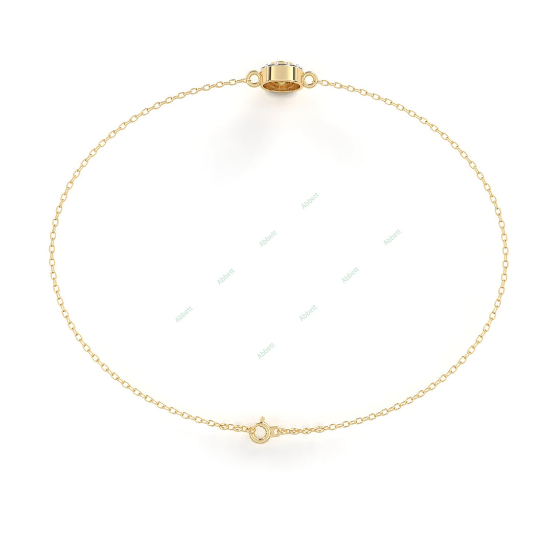 Round Fashion Halo Bracelet HAFA1428