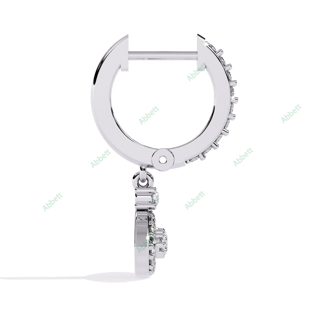 Marquise Designer Hoops Earring HODE1407