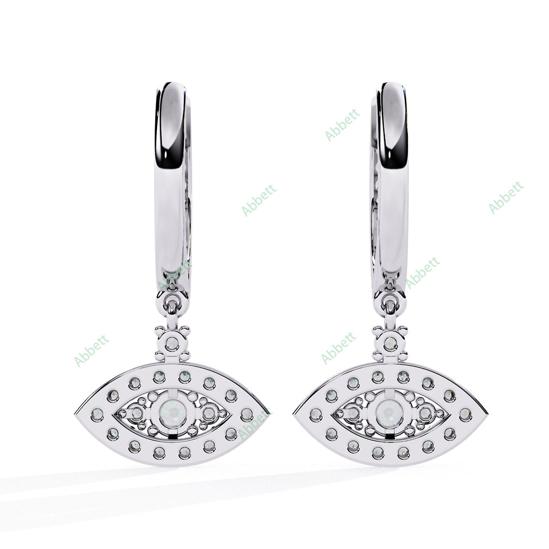 Marquise Designer Hoops Earring HODE1407