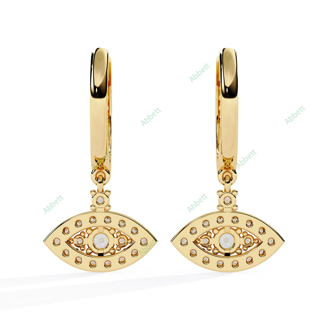 Marquise Designer Hoops Earring HODE1407