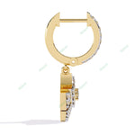 Load image into Gallery viewer, Round Designer Hoops Earring HODE1408
