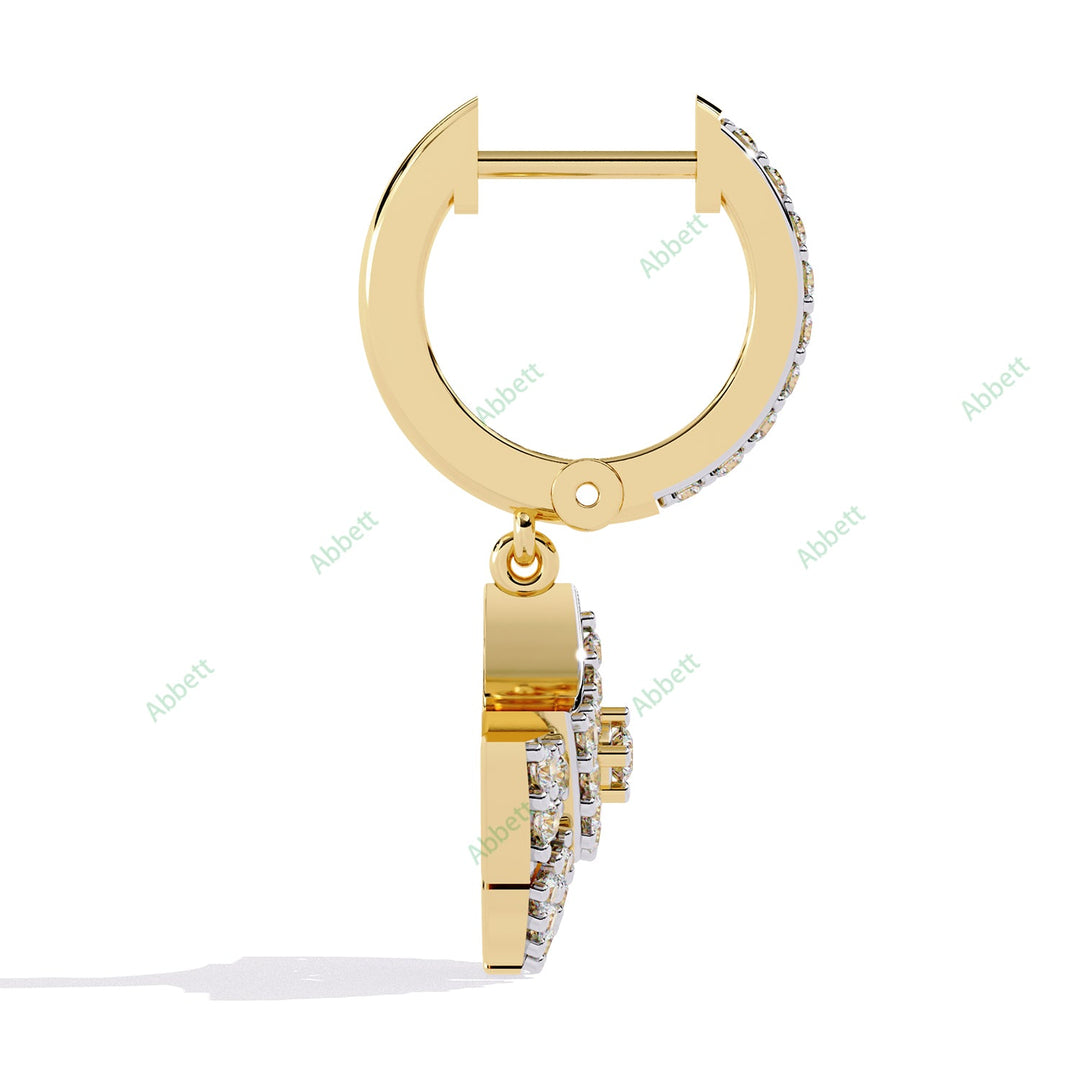 Round Designer Hoops Earring HODE1408