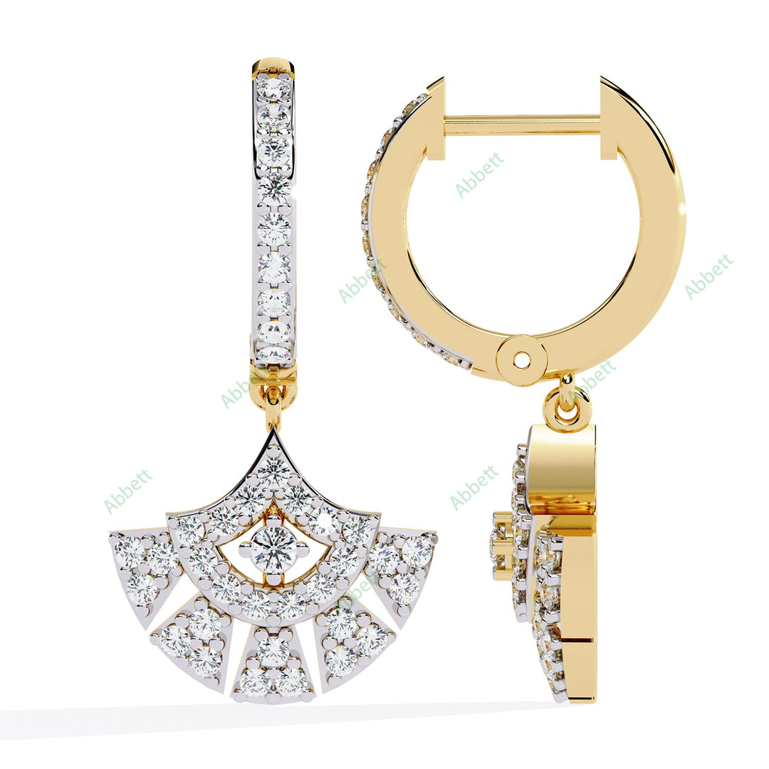 Round Designer Hoops Earring HODE1408