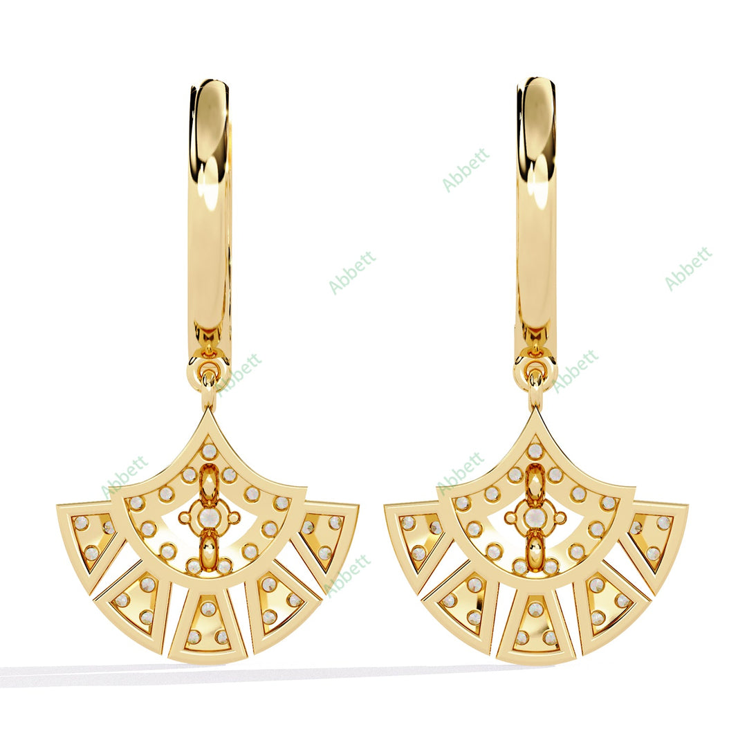 Round Designer Hoops Earring HODE1408