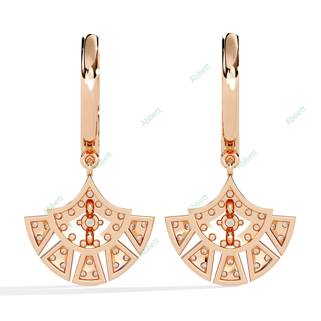Round Designer Hoops Earring HODE1408