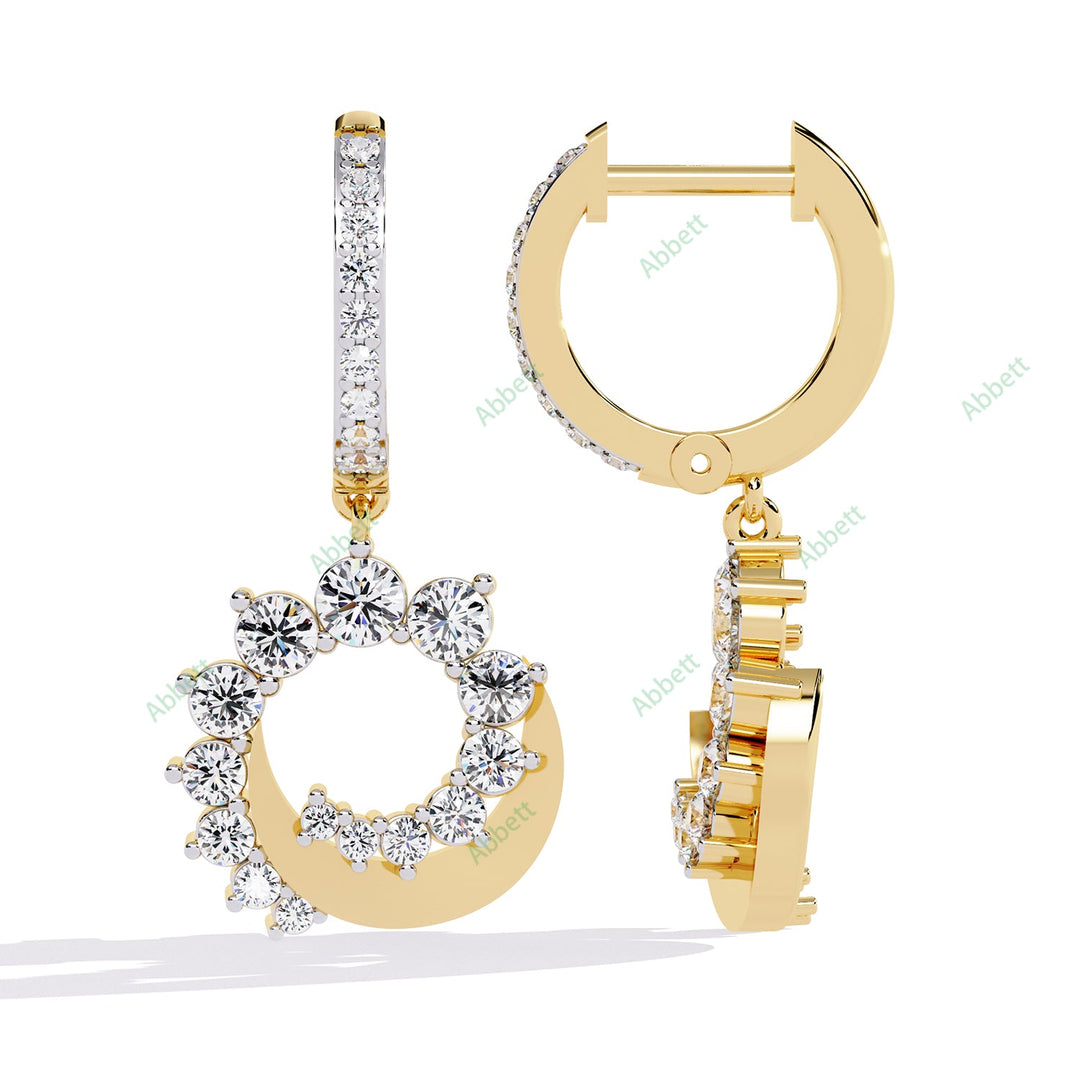 Round Designer Hoops Earring HODE1409