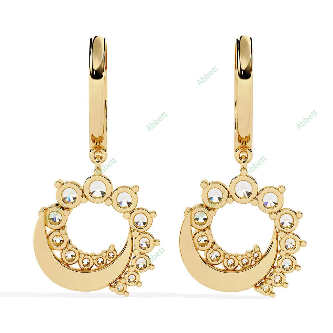 Round Designer Hoops Earring HODE1409