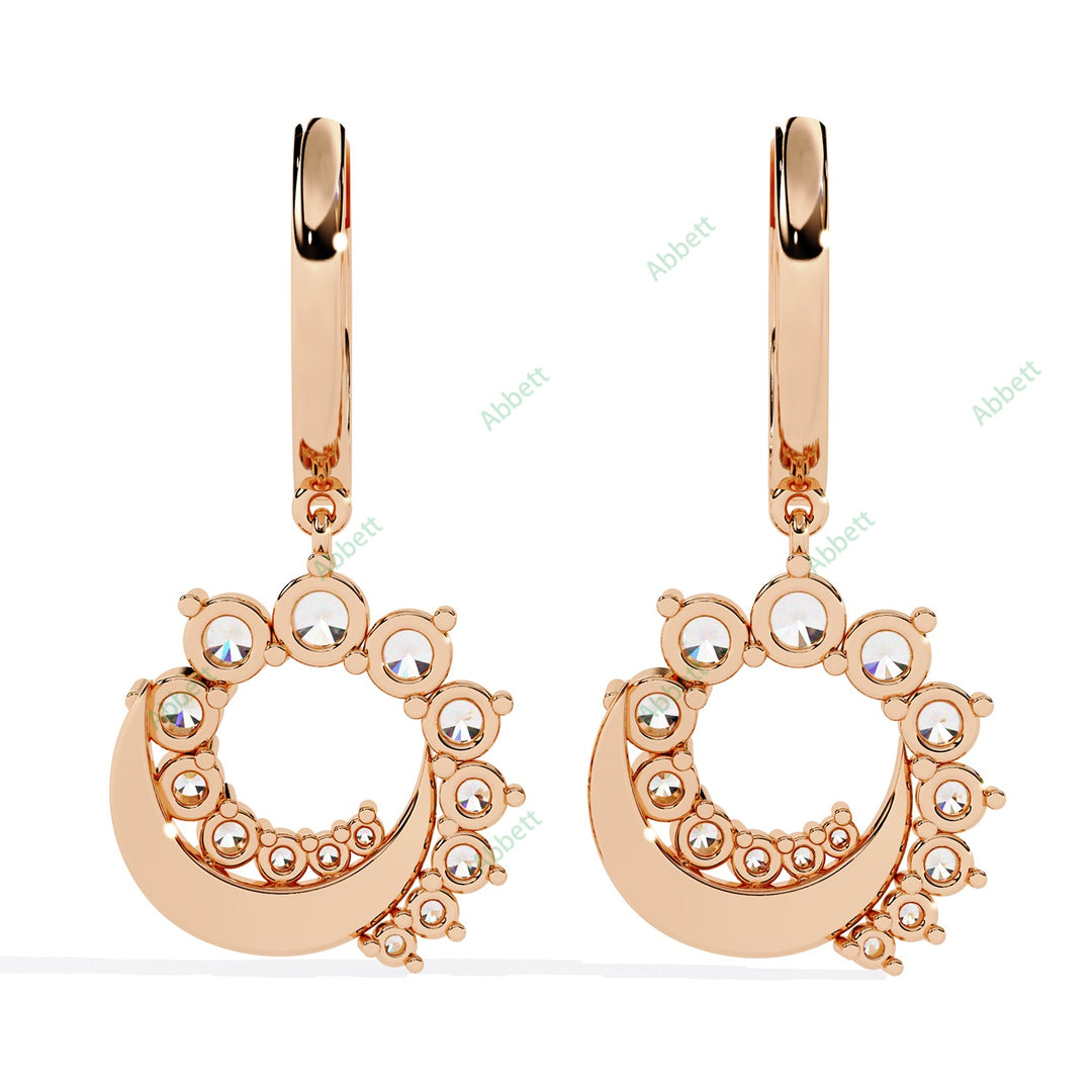 Round Designer Hoops Earring HODE1409