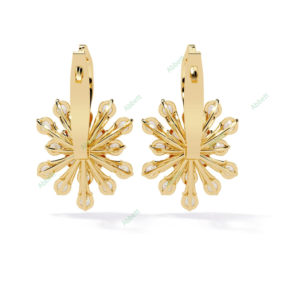 Round Martini Hoops Earring HOMA1371