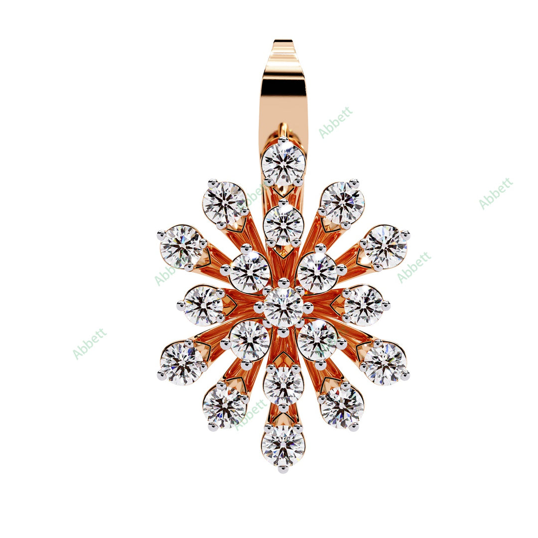 Round Martini Hoops Earring HOMA1371