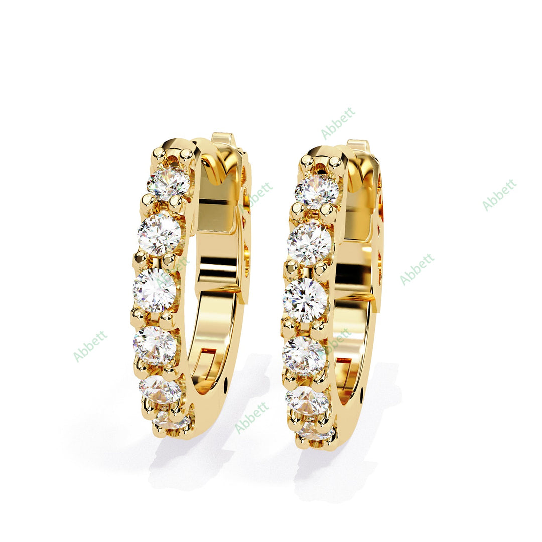 Round Fashion Huggies Earring HUFA1363