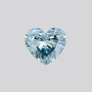 Heart lab grown blue diamond