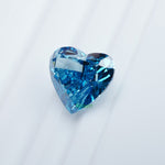 Load image into Gallery viewer, Heart lab grown blue diamond
