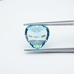 Load image into Gallery viewer, Heart lab grown santa maria sapphire
