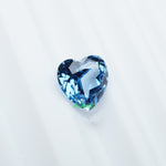 Load image into Gallery viewer, Heart lab grown aqua spinel
