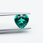 Load image into Gallery viewer, Heart lab grown emerald

