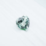 Load image into Gallery viewer, Heart lab grown green sapphire
