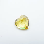 Straight baguette lab grown yellow sapphire