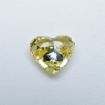 Load image into Gallery viewer, Heart lab grown yellow diamond
