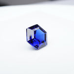 Load image into Gallery viewer, Hexagon lab grown blue sapphire
