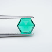 Hexagon lab grown emerald