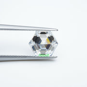 Hexagon D FL moissanite