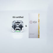 Asscher colorless lab grown diamond