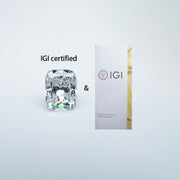 Elongated cushion lab grown diamond