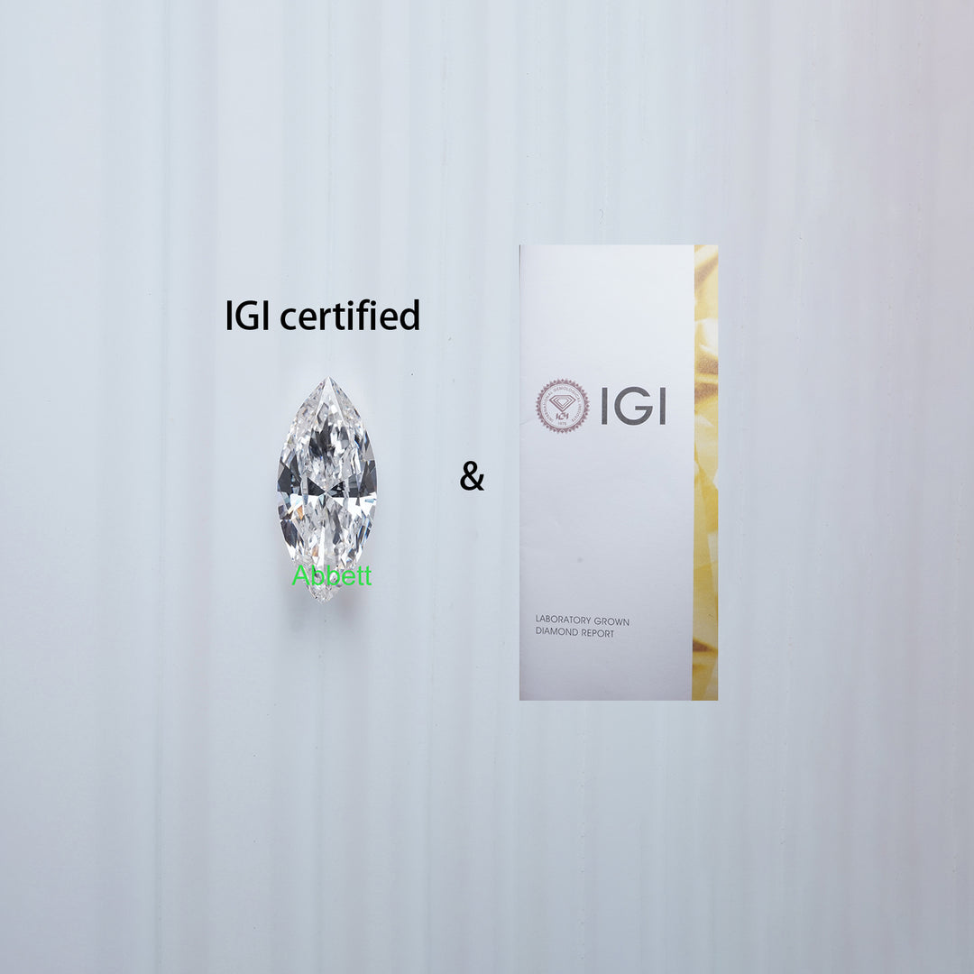 Marquise lab grown diamond