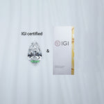 Load image into Gallery viewer, IGI report pear colorless lab grown diamond
